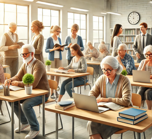 평생학습하는 사진