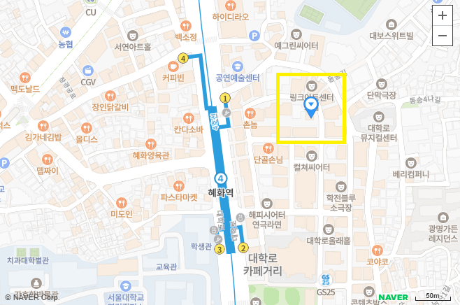오시는길