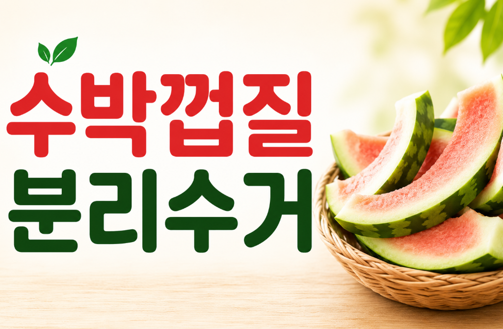 수박껍질 분리수거