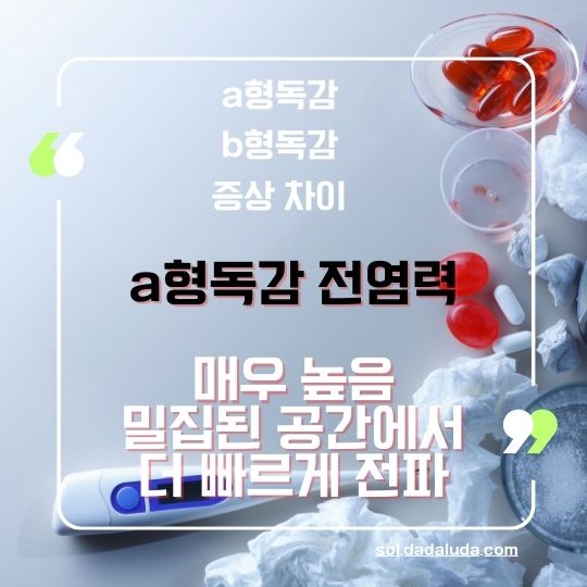 a형독감 b형독감 증상 차이 격리기간 