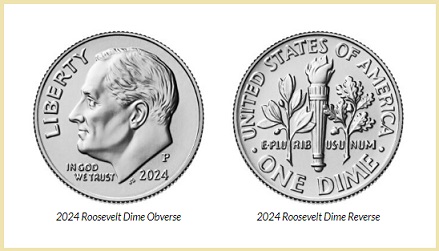 루즈벨트 대통령이 그려진 다임