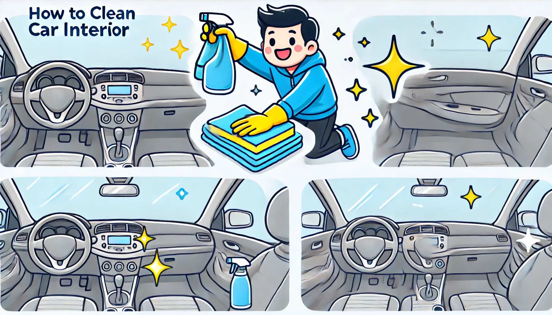 차량 내장재 오염 제거법 🚘 플라스틱부터 가죽까지 청소 꿀팁 총정리