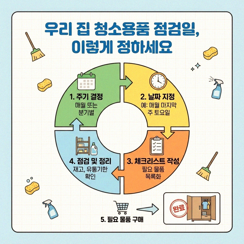 우리 집 청소용품 점검일 똑똑하게 설정하는 비법