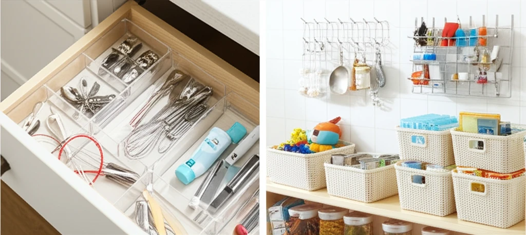 다이소 정리용품 활용법: 공간별 맞춤..