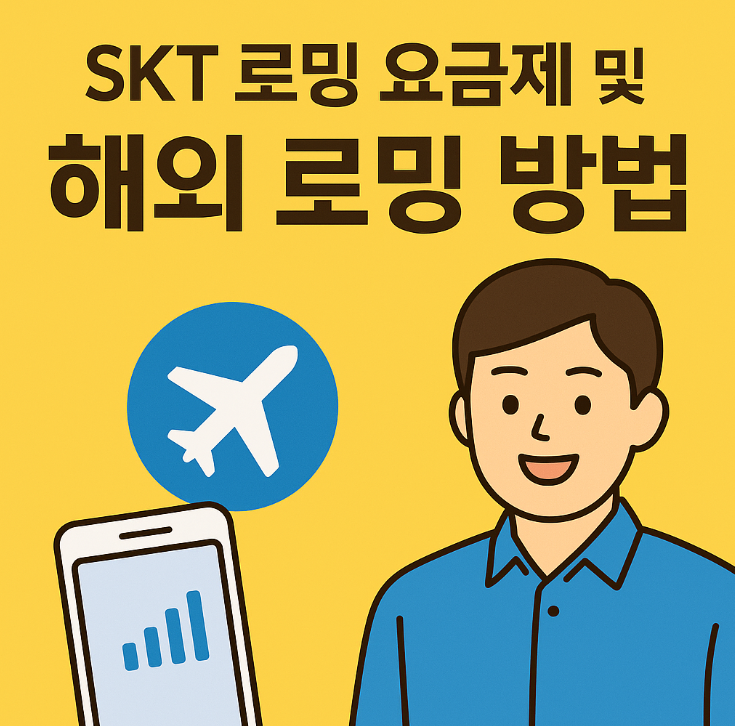 SKT 로밍 요금제 및 해외 로밍 방법