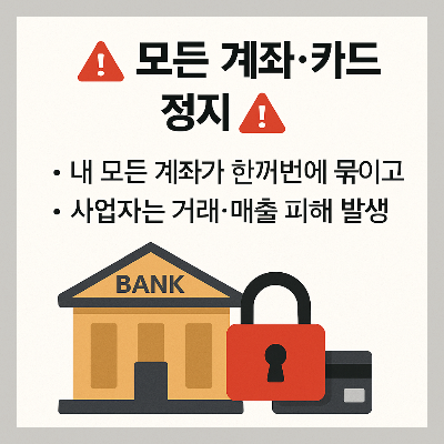 통장 묶기 사기