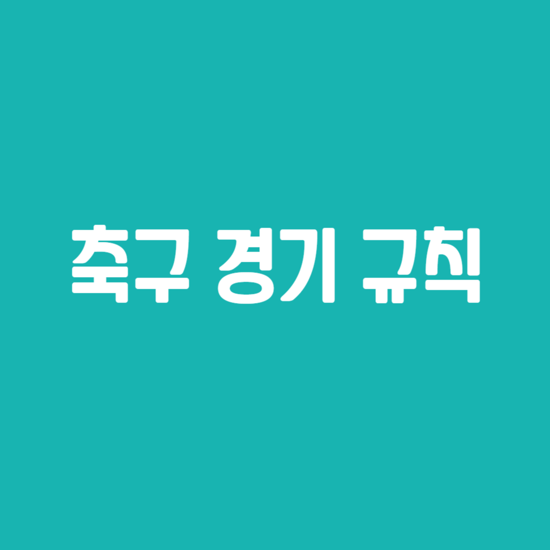 축구 경기 규칙