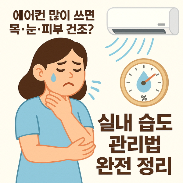 에어컨 많이 쓰면 목·눈·피부 건조? ‘실내 습도’ 관리법 완전 정리/gpt