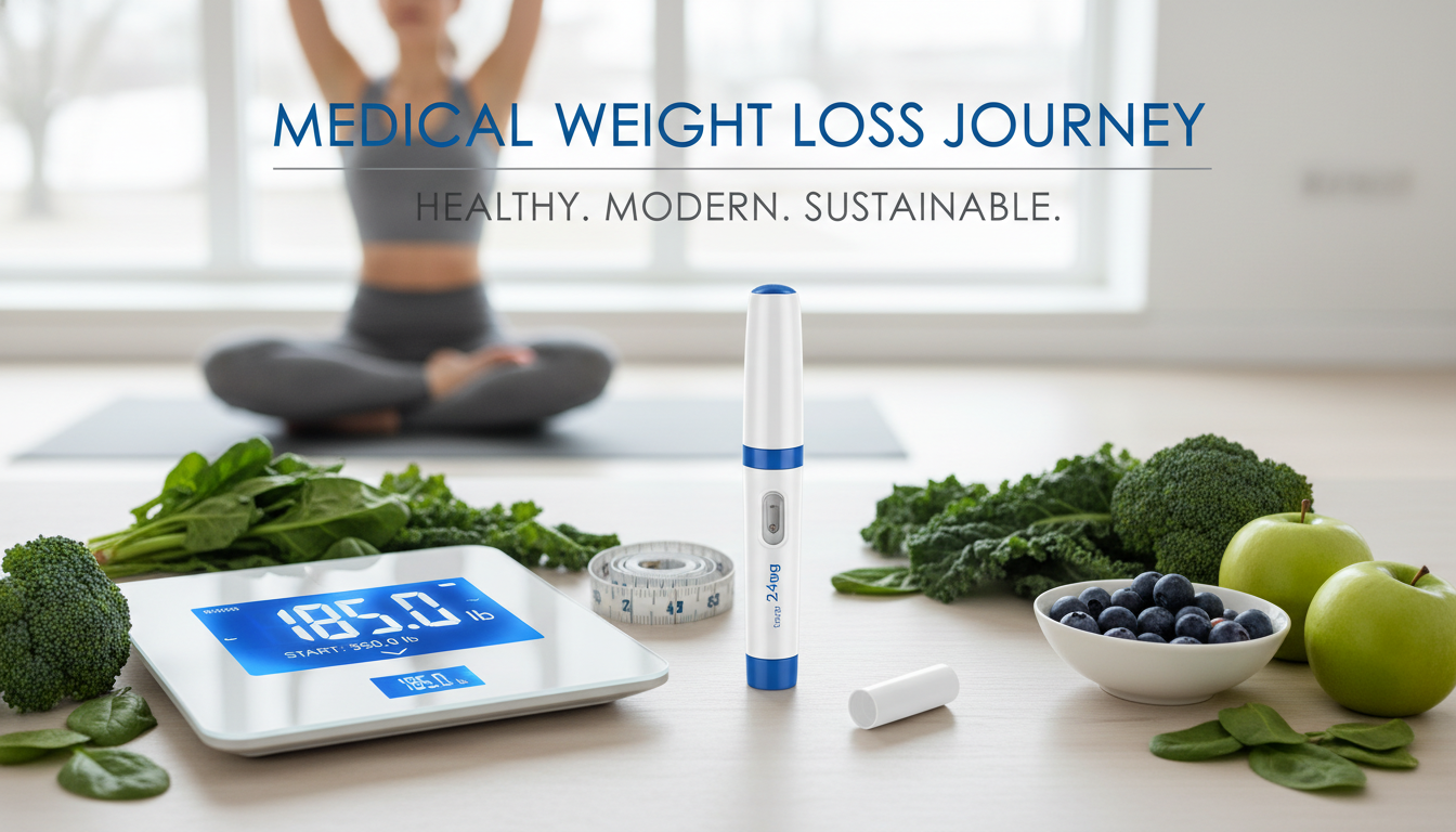풍자 다이어트로 화제인 2026년 위고비 처방과 건강한 체중 감량을 상징하는 주사 펜 및 체중계 이미지