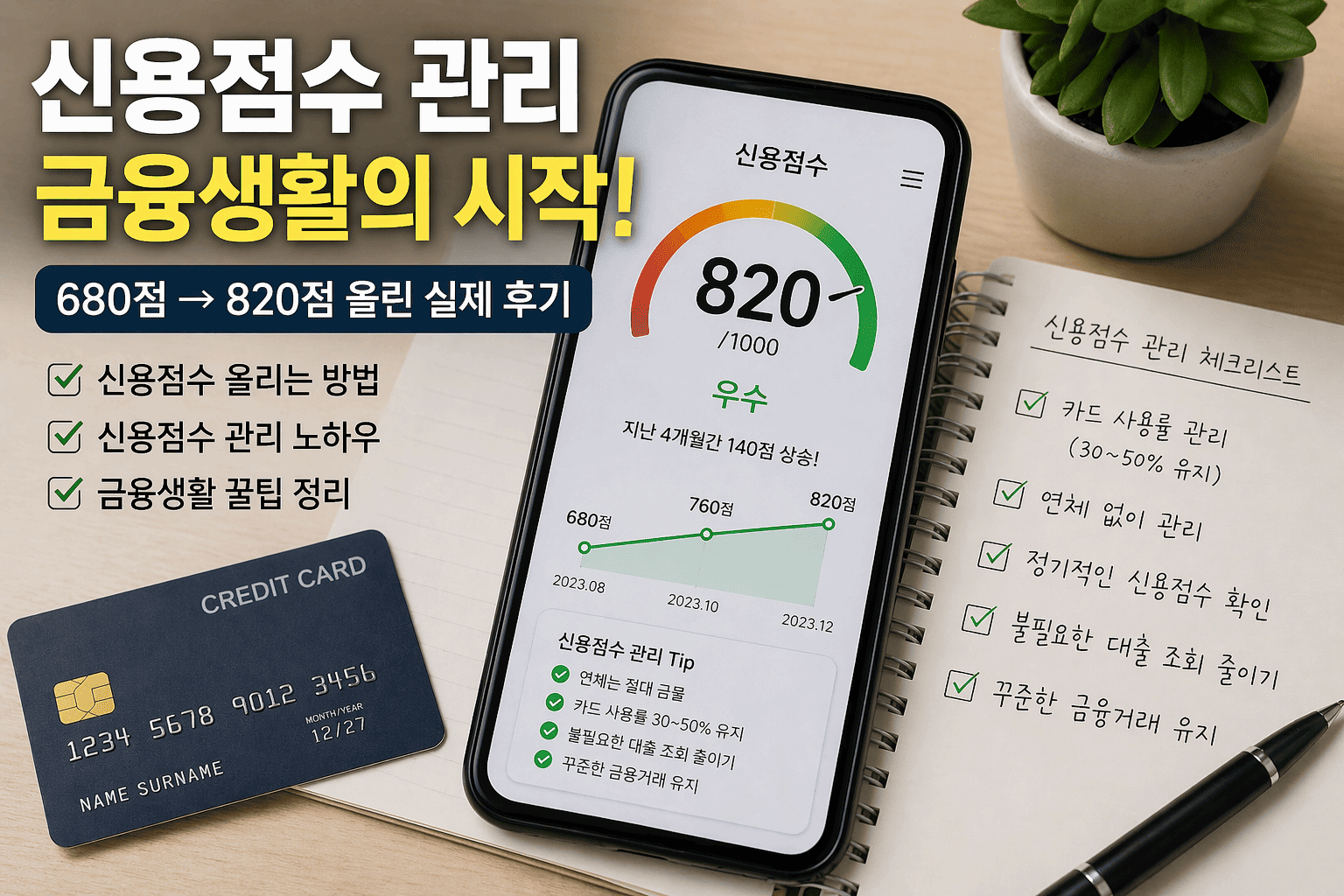 신용점 관리, 금융새활의 시작