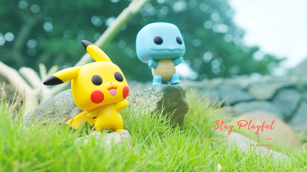 07 피카츄 C - Stay Playful 캐릭터배경화면