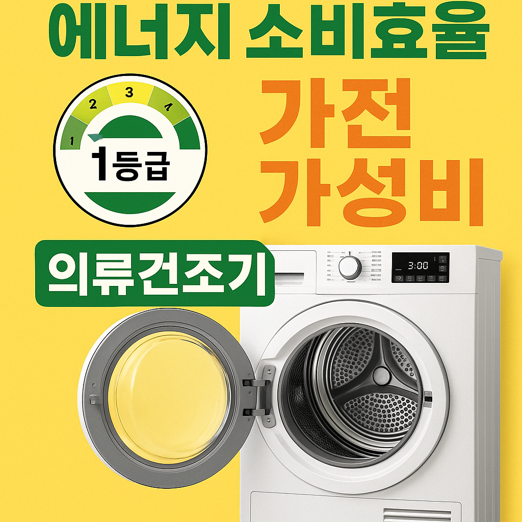 에너지 소비효율 1등급 가전 가성비 의류건조기