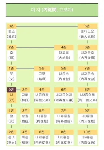 여동생의 남편 호칭 오빠 시어머니 딸 아들 아내의 남편의 와이프 가족 정보집_22
