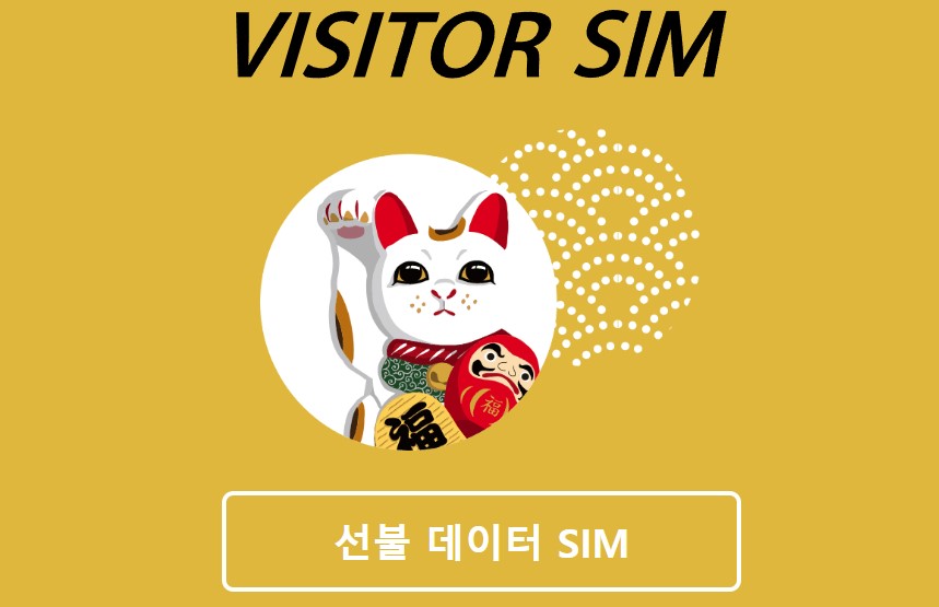 일본 여행 유심 추천 VISITOR SIM
