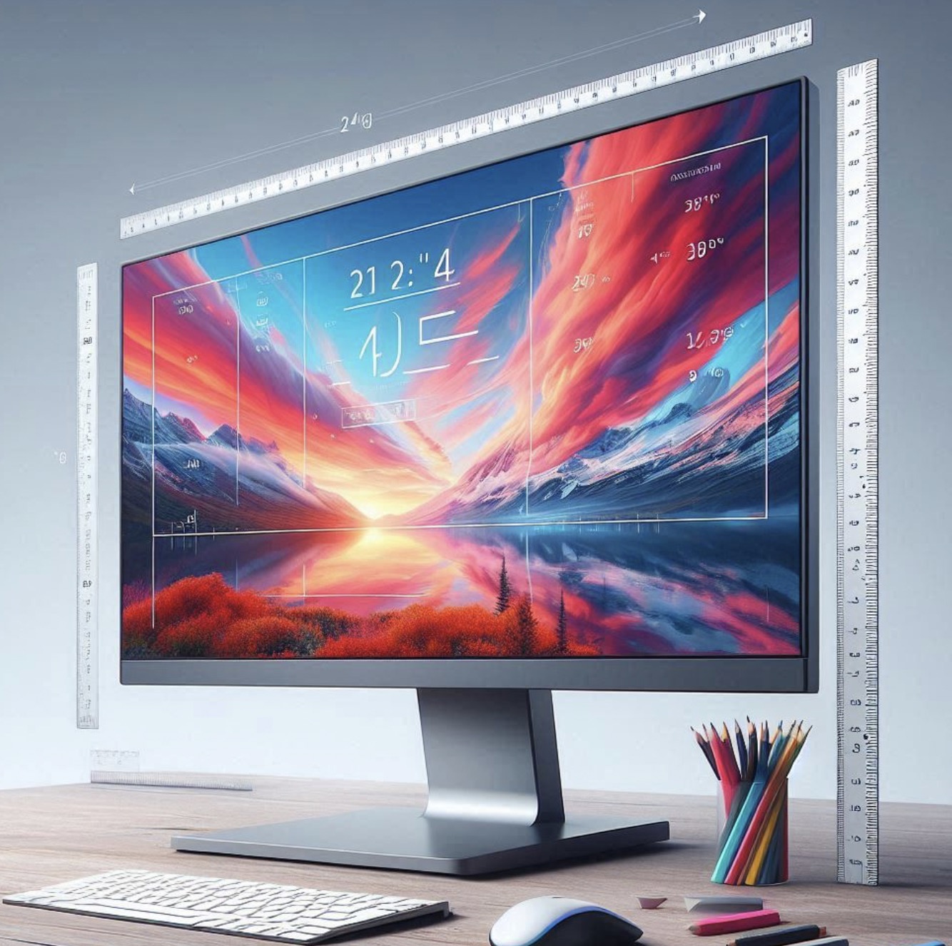 20인치 모니터 가로 세로 크기 계산법