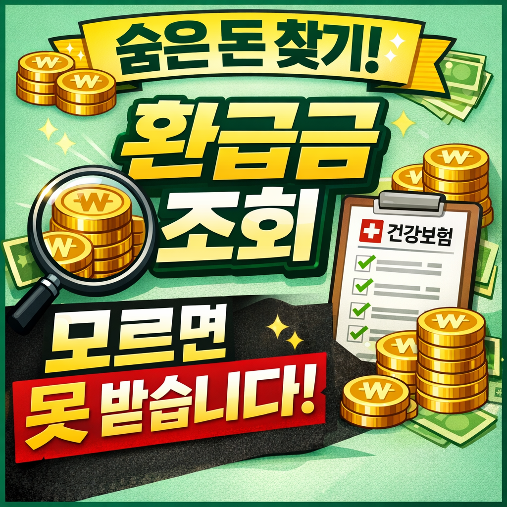 “건강보험 환급금 조회하세요 (모르면 못 받습니다)”
