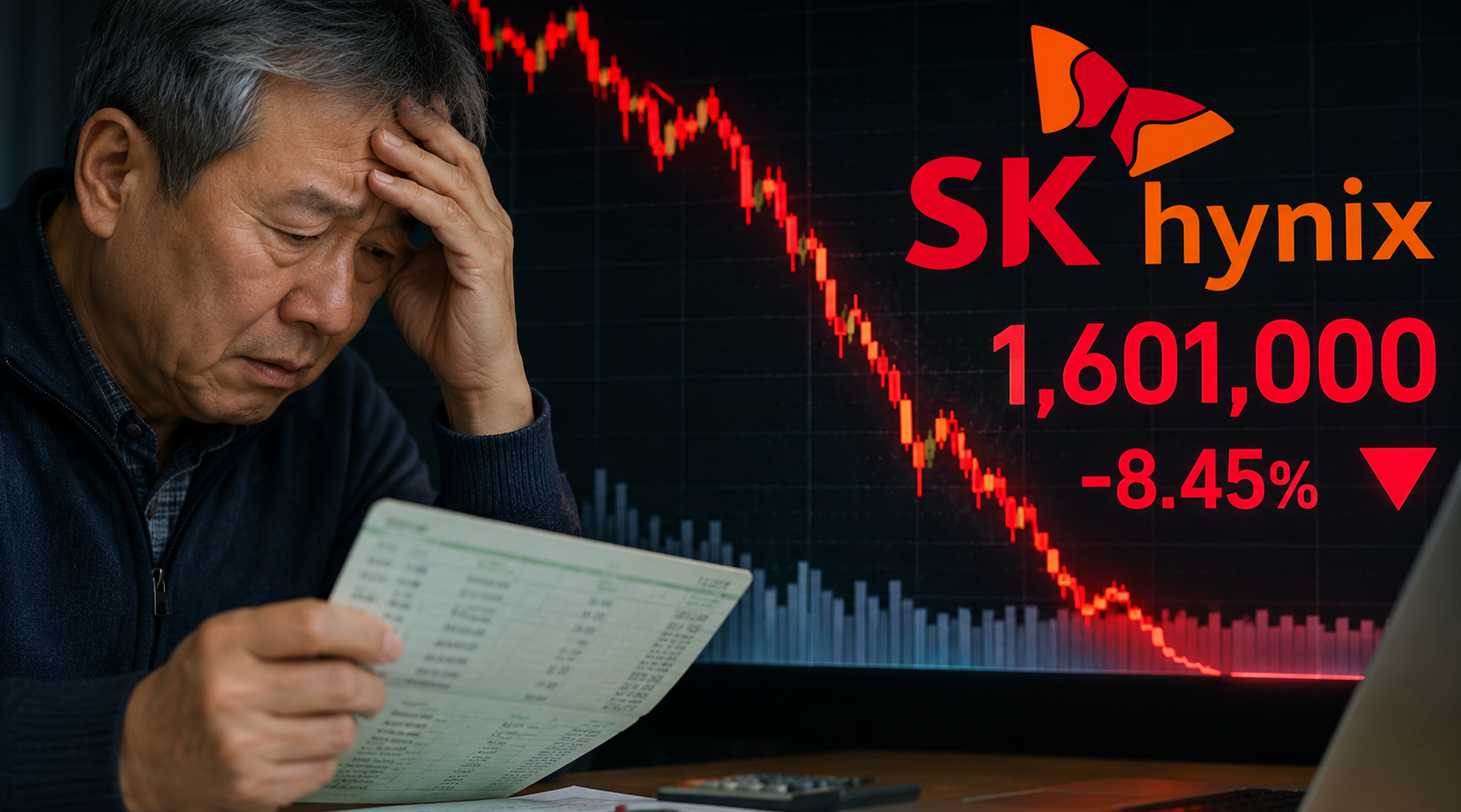 SK하이닉스 160만원 붕괴, 노후자금 지켜야 산다