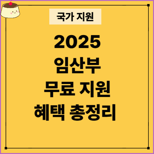 [국가지원] 2025 임산부 국가 지원 혜택 총정리
