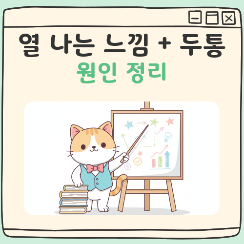 열 나는 느낌 두통 대표 이미지