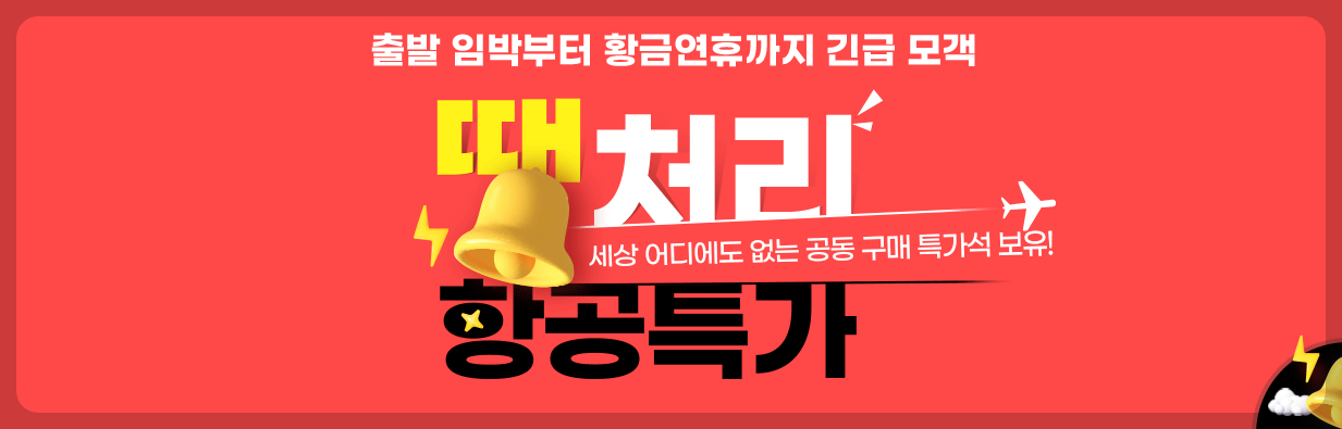 땡처리 항공권 예약 방법