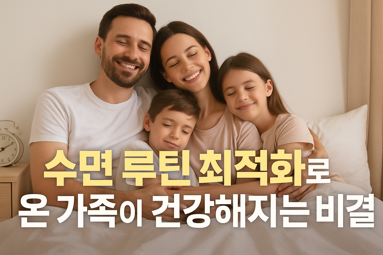 수면 루틴 최적화로 온 가족이 건강해지는 비결