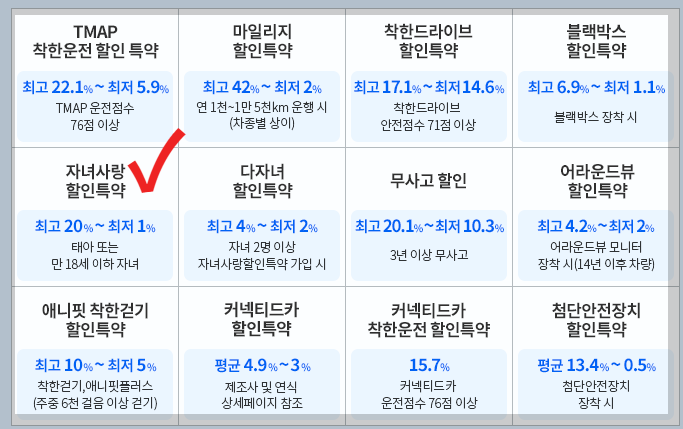 임산부자동차보험할인