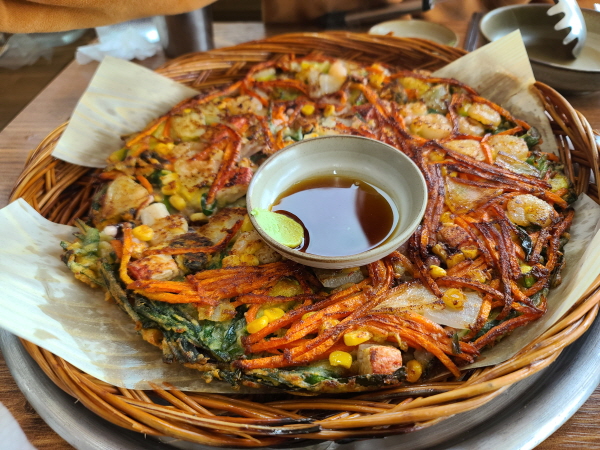밀터해물파전모습