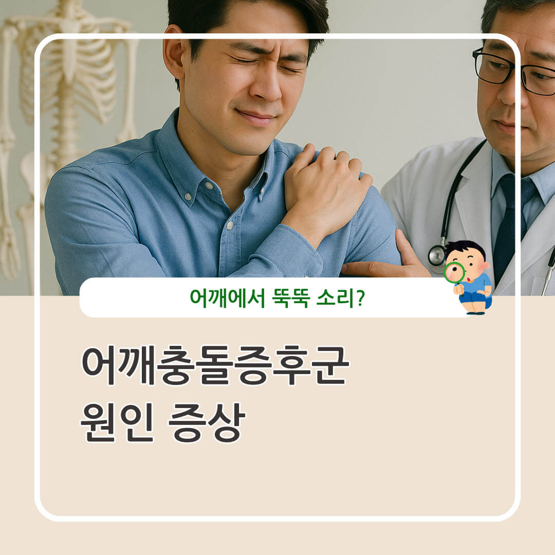 어깨에서 뚝뚝소리
