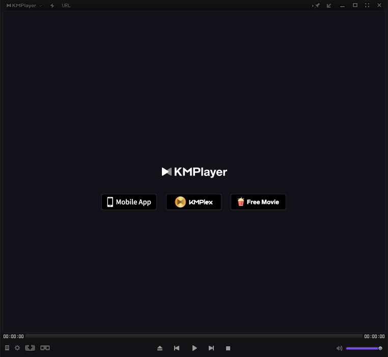 KM플레이어 광고 차단된 화면