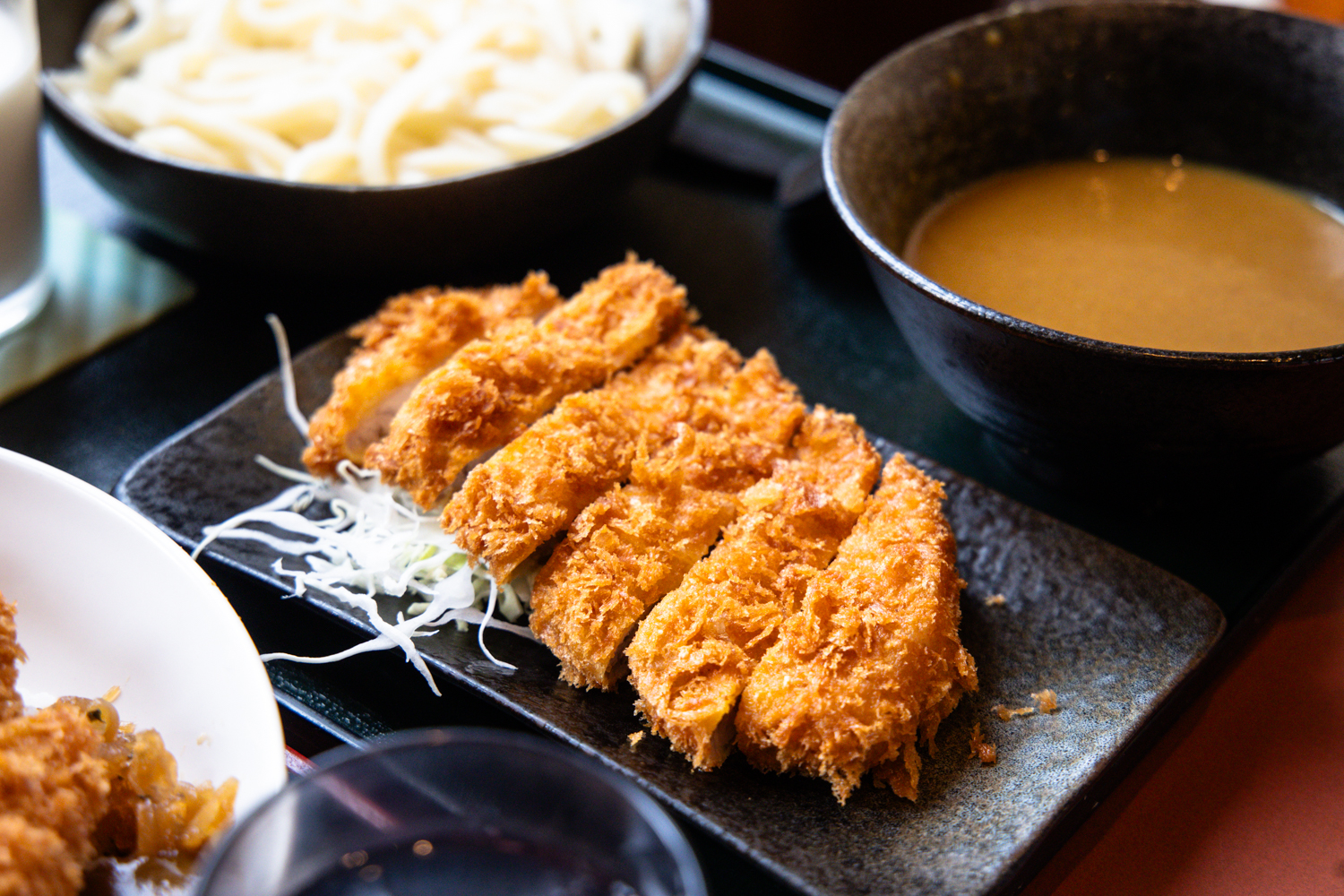 홋카이도 비에이 다이마루 우동 돈까스