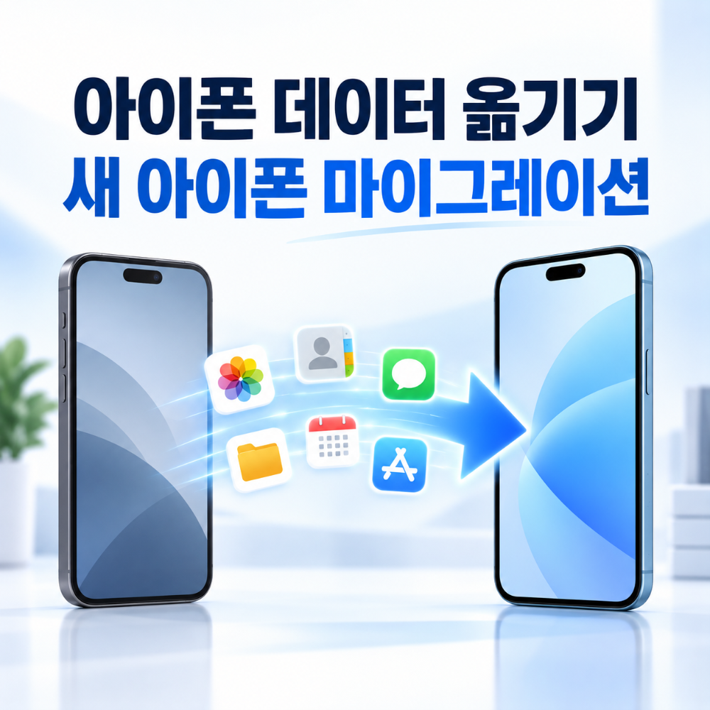 아이폰 데이터 옮기기와 새 아이폰 마이그레이션 방법