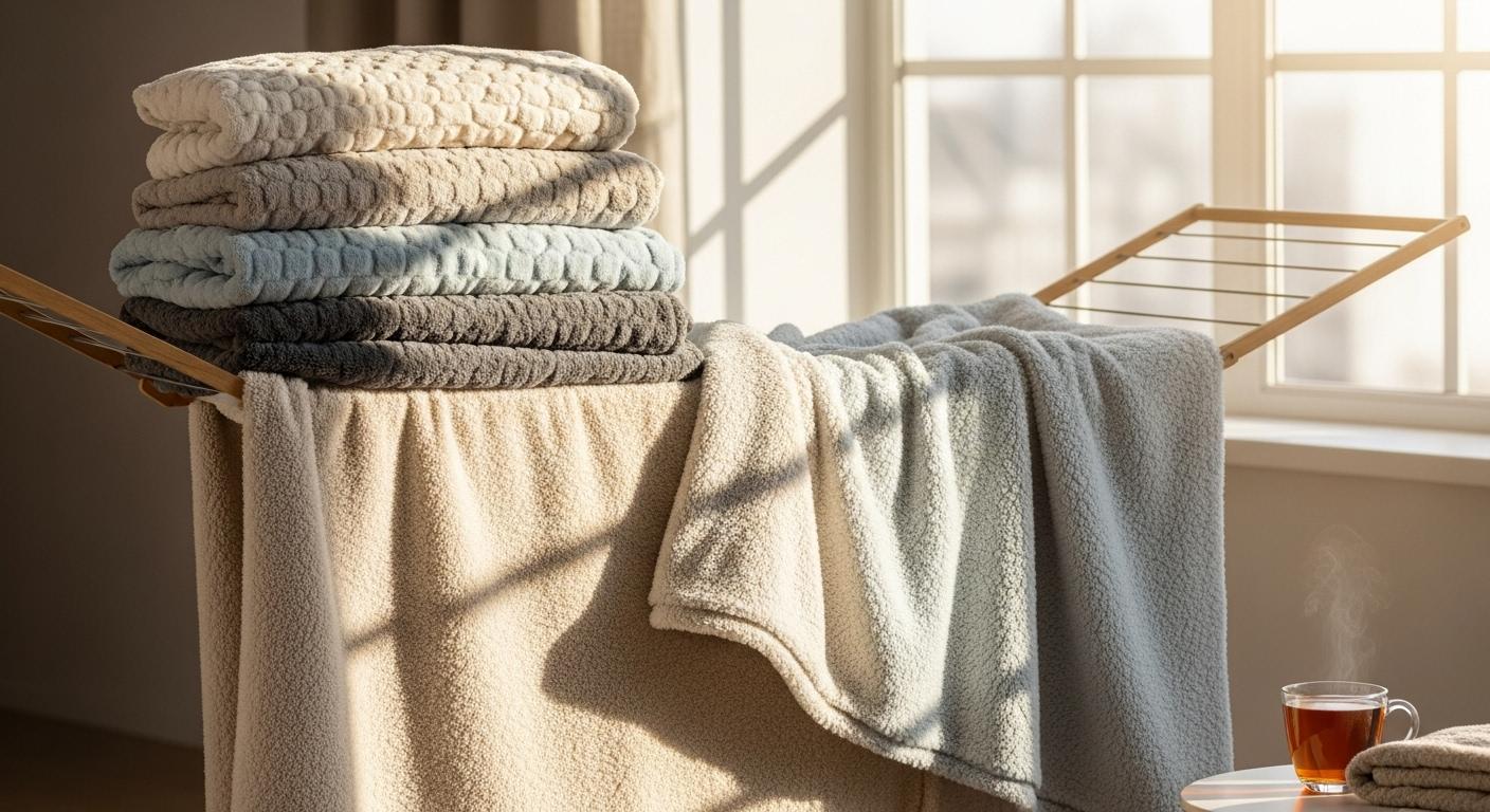 겨울 이불 빨래 건조