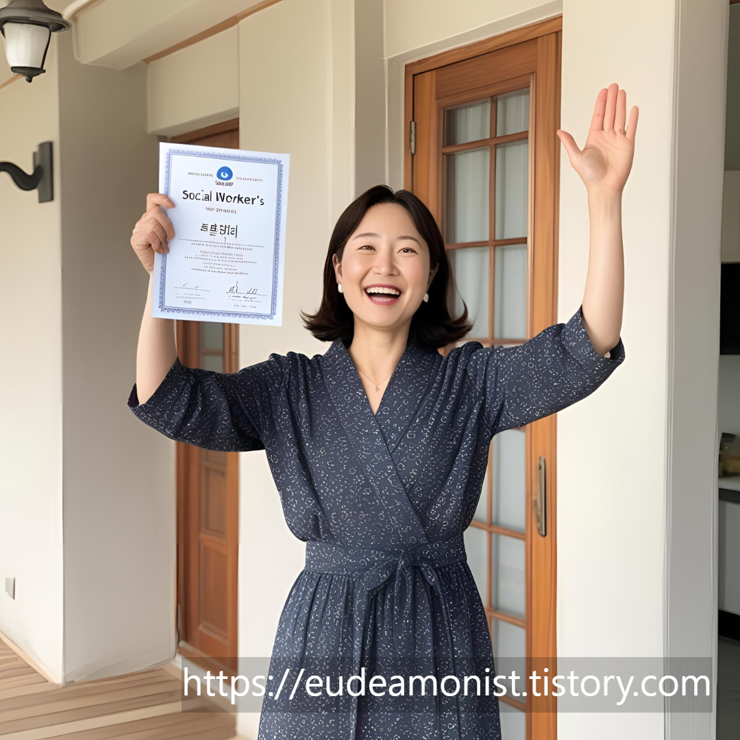 자격증을 취득한 여성