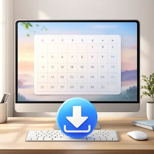 바탕화면 달력 다운로드