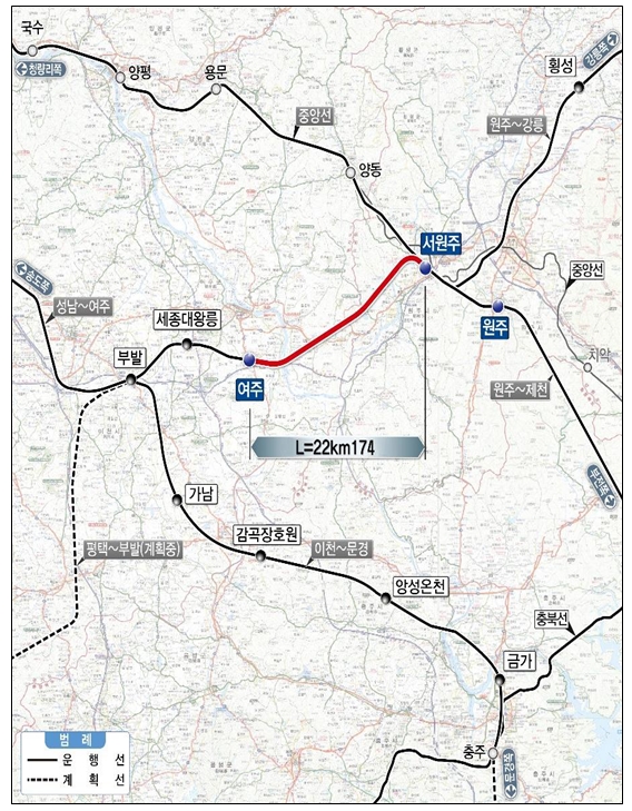 [강원도] 여주~원주 복선전철 건설 사업, 2024년 상반기 착공 ㅣ 수도권&nbsp;연결&nbsp;광역철도망&nbsp;구축사업&nbsp;추진&nbsp;탄력