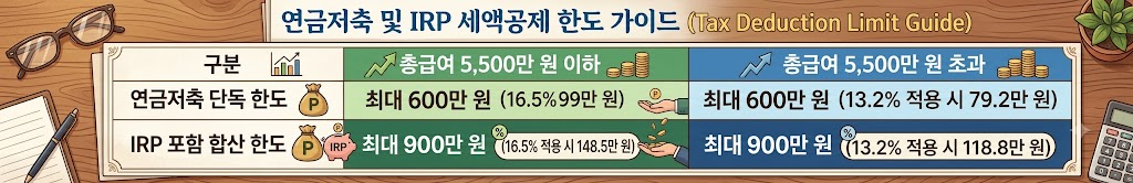 연금저축펀드 IRP 가입방법 및 연말정산 세액공제 한도 확인방법 총정리