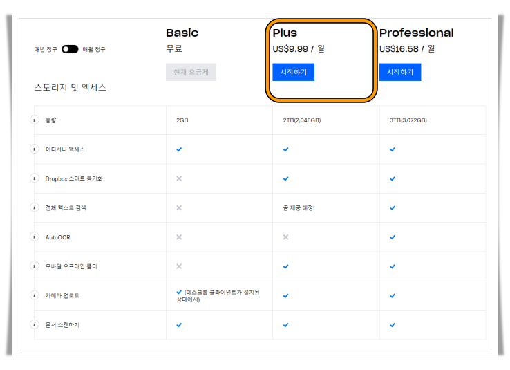 DropBox 용량제