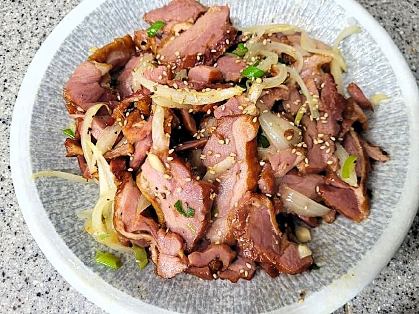 훈제오리 볶음 집밥 술안주