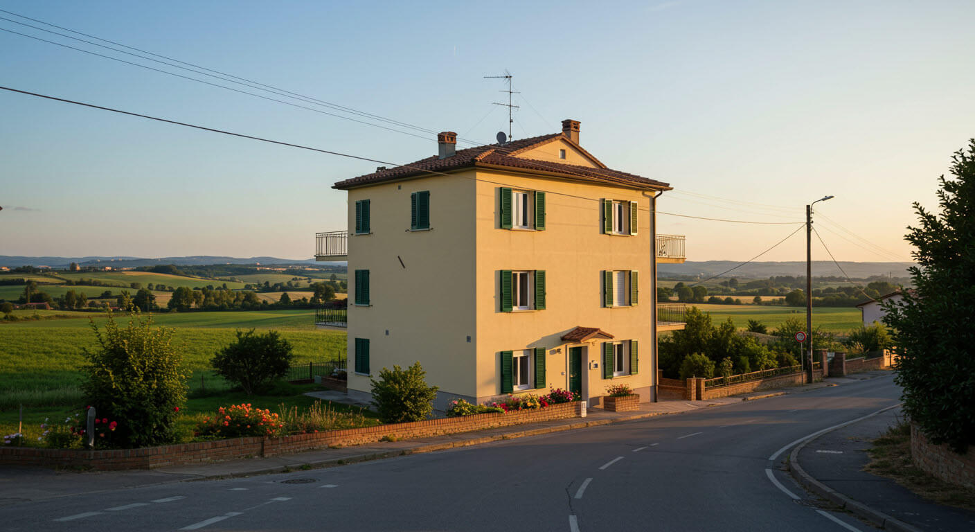 한적한 시골의 소형아파트