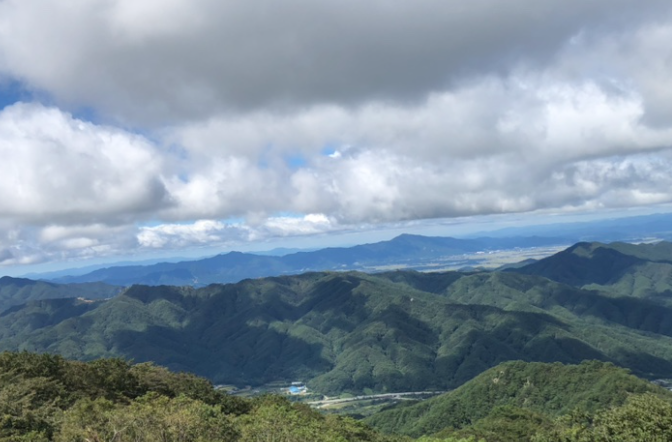 천문대에서 바라본 산세