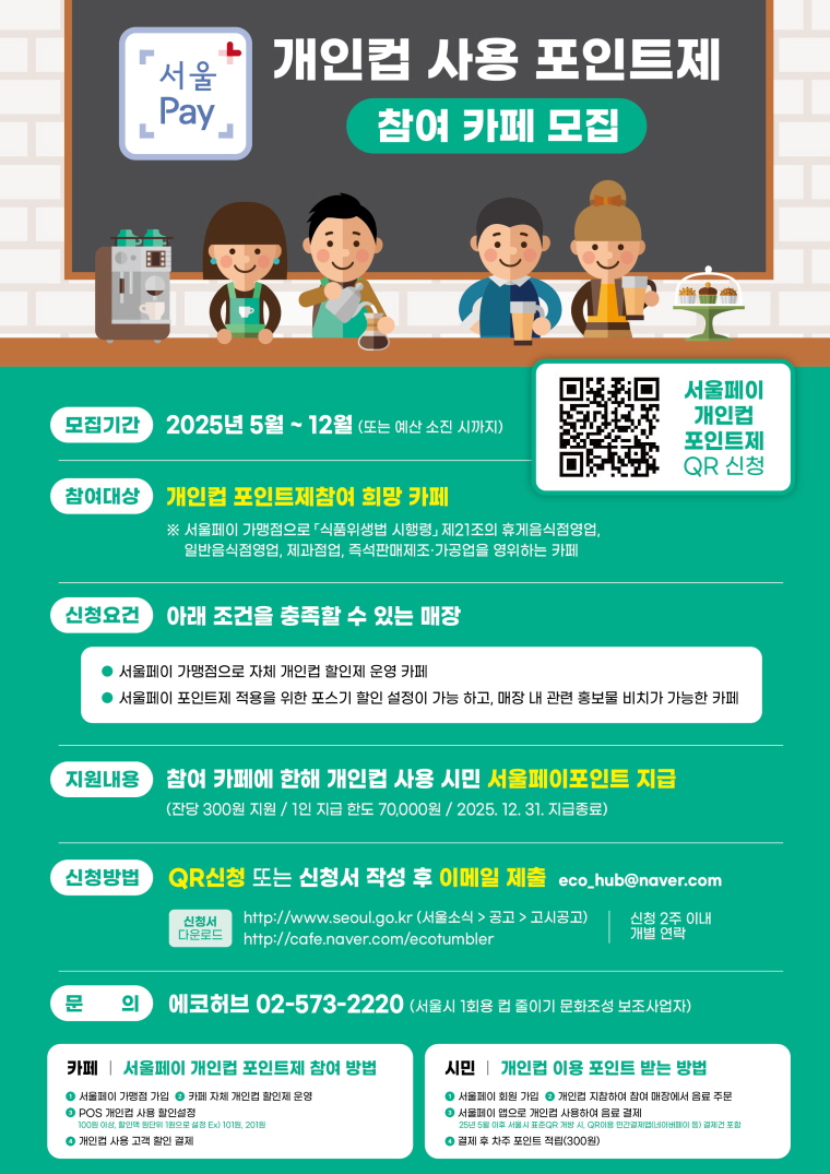 서울페이 개인 컵 포인트제