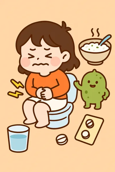 장염 완화 루틴을 상징하는 이미지