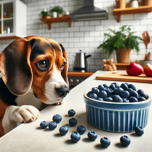 비글과 블루베리