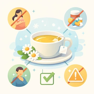 카모마일 차 부작용과 섭취 시 주의사항을 정리한 안내 이미지17