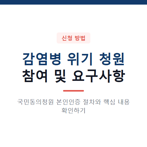 코로나19를 포함한 모든 감염병 위기 청원 참여 방법과 4가지 핵심 요구 확인 절차 2가지