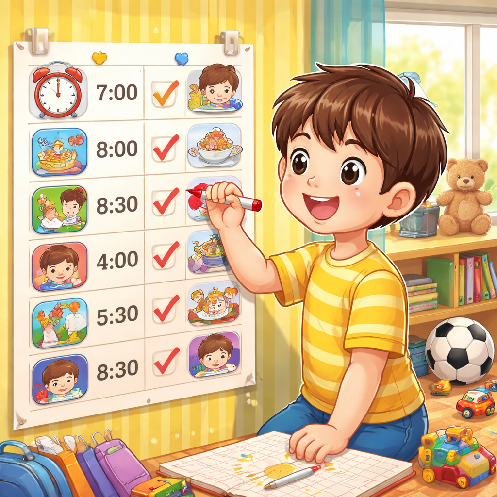 아이 규칙적인 생활 만드는 방법 관련 사진