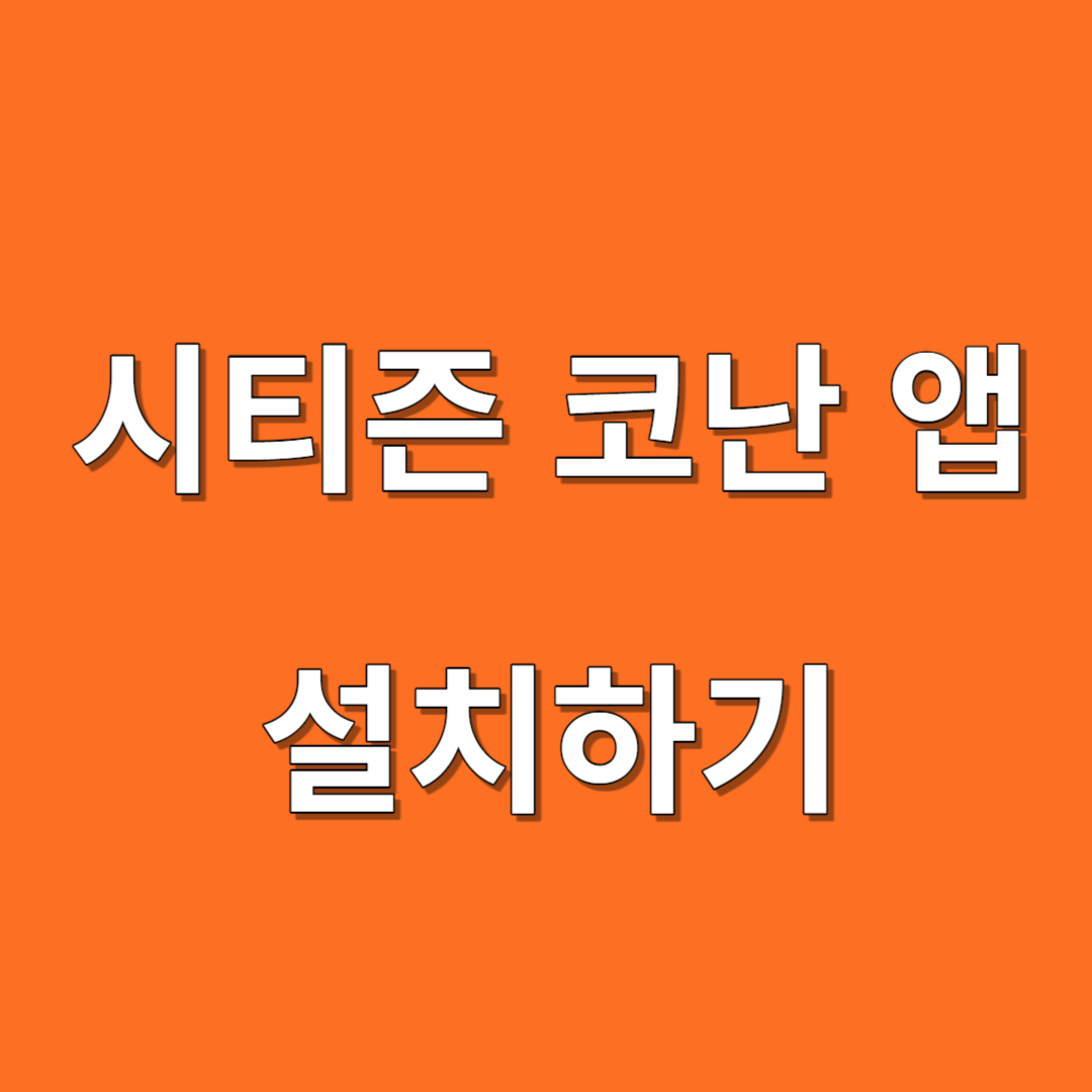 시티즌코난 앱 설치 아이폰 피싱 아이즈
