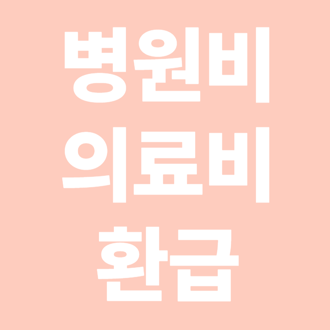병원비 의료비 환급