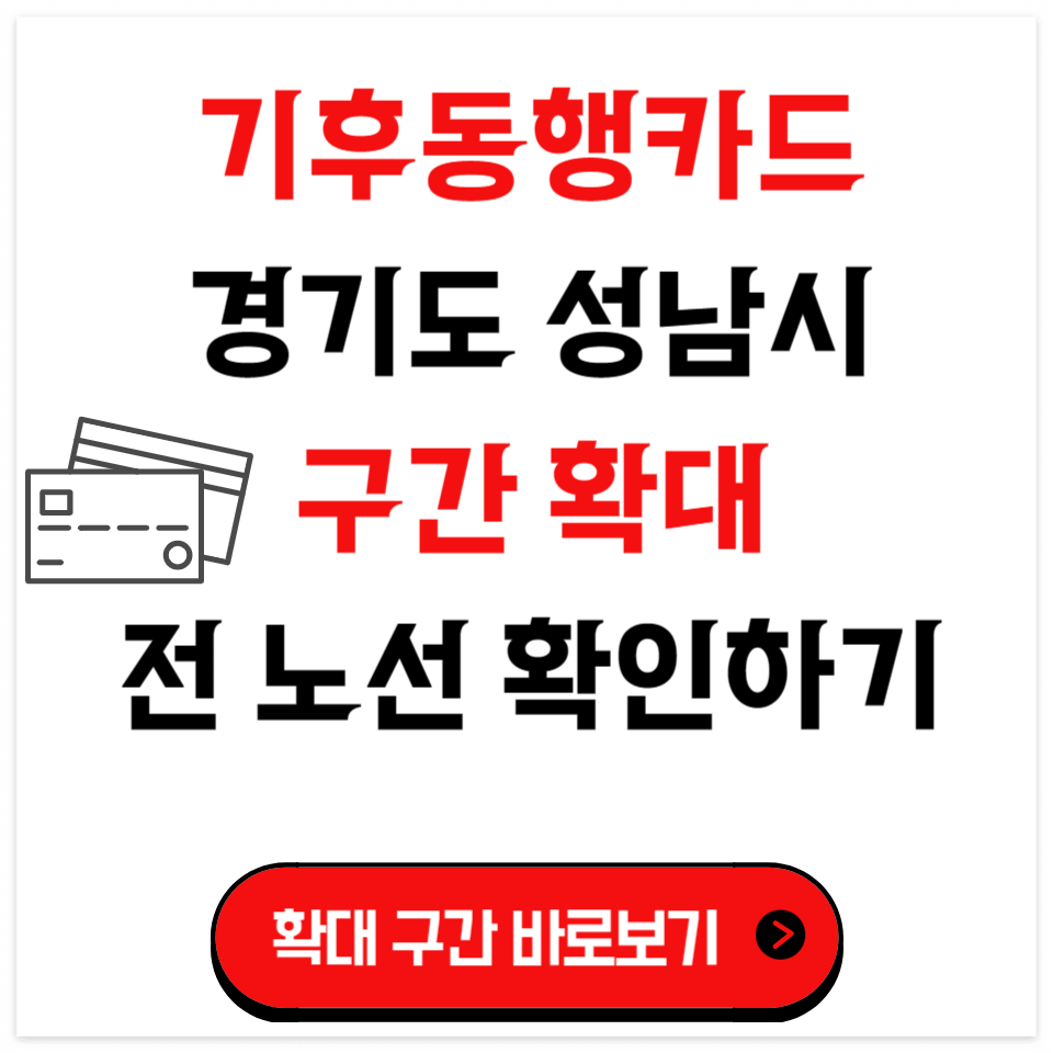 기후동행카드 경기도
