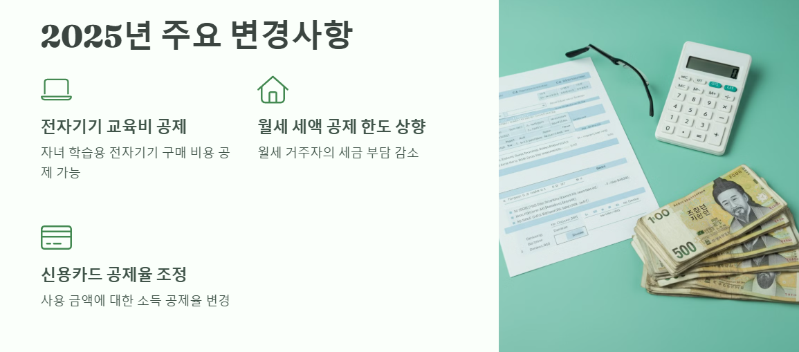 연말정산 변경사항
